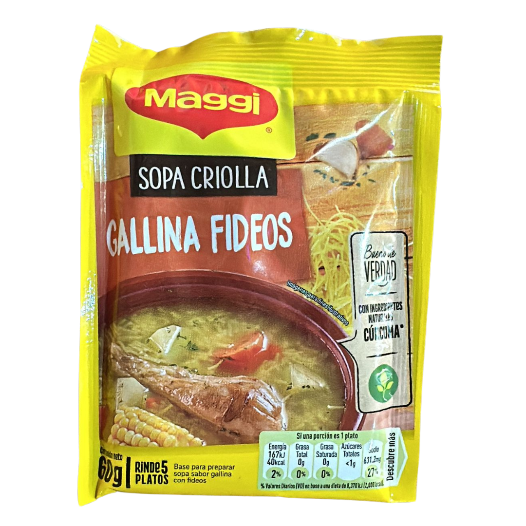 sopa Maggie gallina criolla